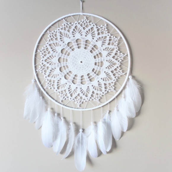 White Feather Dream Catcher - Picture 1 of 7